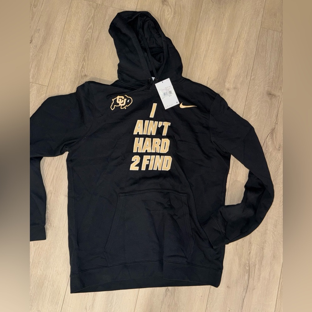 Nike Colorado Buffalos Deion Sanders hooded sweatshirt men’s L NWT $65 MSRP